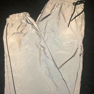 reflective joggers ; new never worn